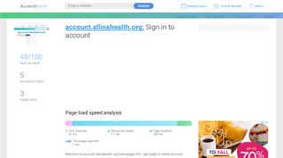 
                            9. Access account.allinahealth.org. Sign in to account