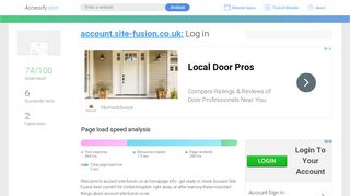 
                            9. Access account.site-fusion.co.uk. Log in