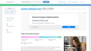 
                            2. Access acenta.atlasjet.com. ADS LOGIN