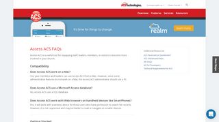 
                            7. Access ACS FAQs | ACS Technologies