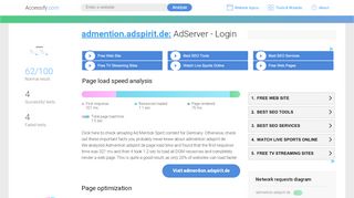 
                            3. Access admention.adspirit.de. AdServer - Login