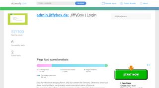 
                            3. Access admin.jiffybox.de. JiffyBox | Login