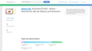 
                            5. Access ahano.de. Senioren-Portal - ahano - Internet für ...