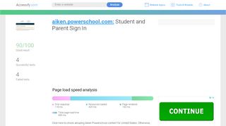 
                            3. Access aiken.powerschool.com. Student and Parent Sign In