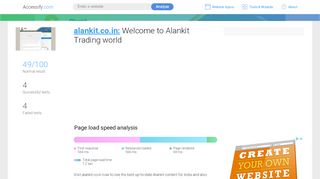 
                            7. Access alankit.co.in. Welcome to Alankit Trading world