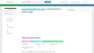 
                            3. Access amazingwalkrace.org. LUDUSMANILA Index page