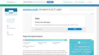 
                            7. Access amazon.work. Amazon A to Z Login