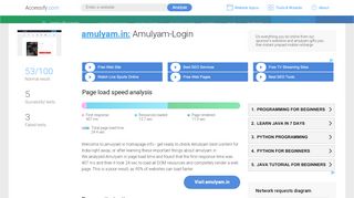 
                            1. Access amulyam.in. Amulyam-Login - accessify.com