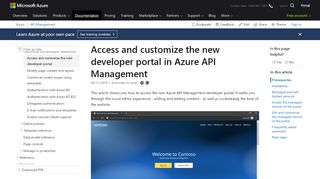 
                            10. Access and customize the new developer portal - Azure API ...