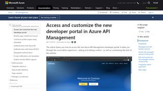 
                            6. Access and customize the new developer portal - Azure API ...