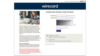 
                            1. ACCESS AND MANAGE YOUR ACCOUNT - login.wirecard.com