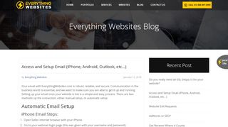 
                            7. Access and Setup Email (iPhone, Android, Outlook, etc…) – Custom ...