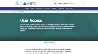 
                            2. Access ANSTO User Office | Scientific Users | ANSTO