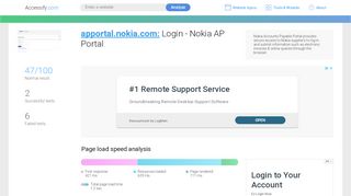 
                            2. Access apportal.nokia.com. Login - Nokia AP Portal