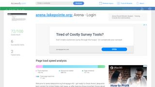 
                            3. Access arena.lakepointe.org. Arena - Login