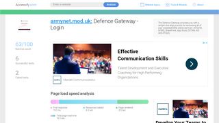 
                            1. Access armynet.mod.uk. Defence Gateway - Login