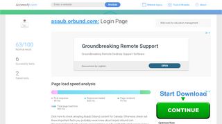 
                            5. Access asaub.orbund.com. Login Page