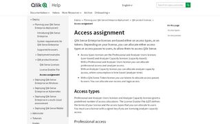 
                            4. Access assignment ‒ Qlik Sense - Qlik | Help