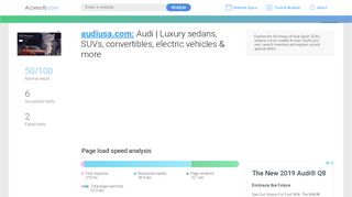 
                            7. Access audiusa.com. Audi | Luxury sedans, SUVs ...