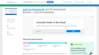 
                            6. Access aulis.hs-bremen.de. AULIS Hochschule Bremen - ILIAS ...