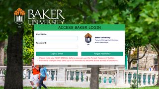 
                            5. Access Baker University - Login