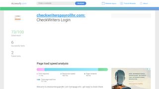 
                            9. Access checkwriterspayrollhr.com. CheckWriters Login