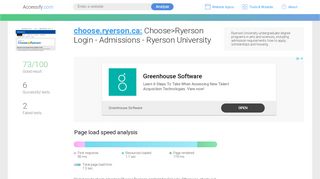 
                            3. Access choose.ryerson.ca. Choose>Ryerson Login ...