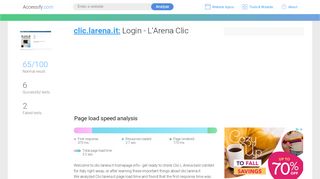 
                            1. Access clic.larena.it. Login - L'Arena Clic - accessify.com