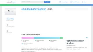 
                            1. Access cms.infomoney.com.br. Login