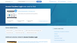 
                            2. Access Cocubes Login at top.accessify.com