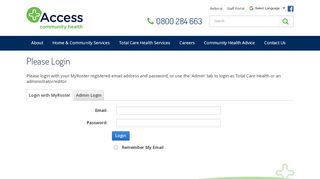 
                            9. Access Community Health > Staff Portal