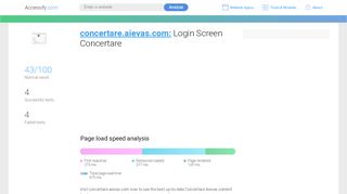 
                            2. Access concertare.aievas.com. Login Screen Concertare
