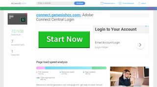 
                            6. Access connect.genesishcc.com. Adobe Connect Central Login