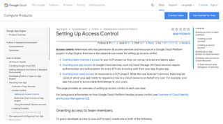 
                            4. Access Control | App Engine standard environment for Python ...