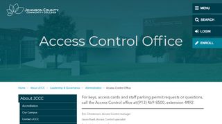 
                            5. Access Control Office - Johnson County Community College