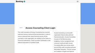 
                            9. Access Counseling Client Login - BankingHelp.US