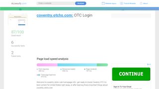 
                            1. Access coventry.otchs.com. OTC Login