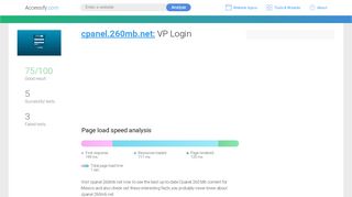 
                            5. Access cpanel.260mb.net. VP Login - accessify.com