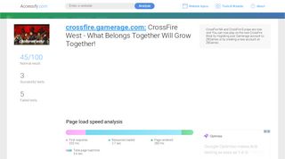 
                            8. Access crossfire.gamerage.com. CrossFire West - What ...