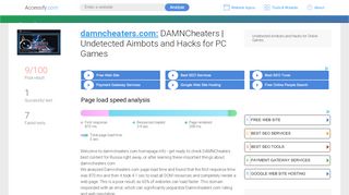 
                            3. Access damncheaters.com. DAMNCheaters | Undetected Aimbots ...