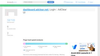 
                            3. Access dashboard.adclear.net. LogIn :: AdClear UI