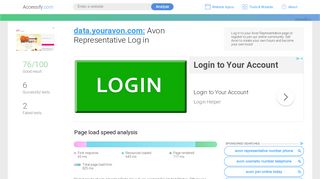 
                            8. Access data.youravon.com. Avon Representative Log in