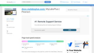 
                            5. Access dccc.mylabsplus.com. MyLabsPlus | …