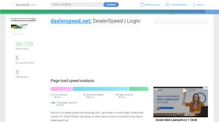 
                            7. Access dealerspeed.net. DealerSpeed | Login