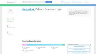 
                            7. Access dle.mod.uk. Defence Gateway - Login