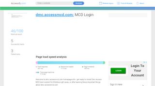 
                            8. Access dmc.accessmcd.com. MCD Login