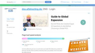 
                            9. Access dns.alfahosting.de. DNS - Login