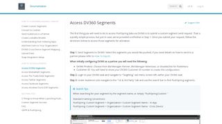 
                            9. Access DV360 Segments · PushSpring How-To