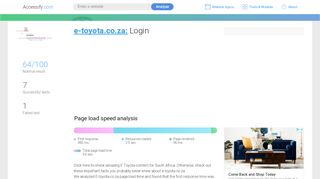 
                            4. Access e-toyota.co.za. Login