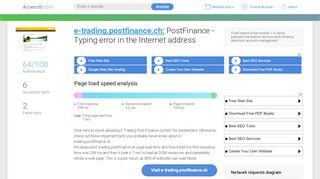 
                            8. Access e-trading.postfinance.ch. PostFinance - Typing ...